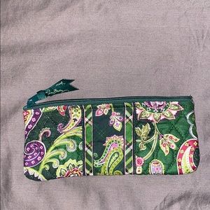 Vera Bradley Green Paisley pouch